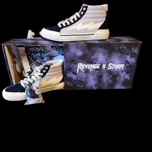 Revenge x Storm High-Top Sneakers - Lilac and Navy